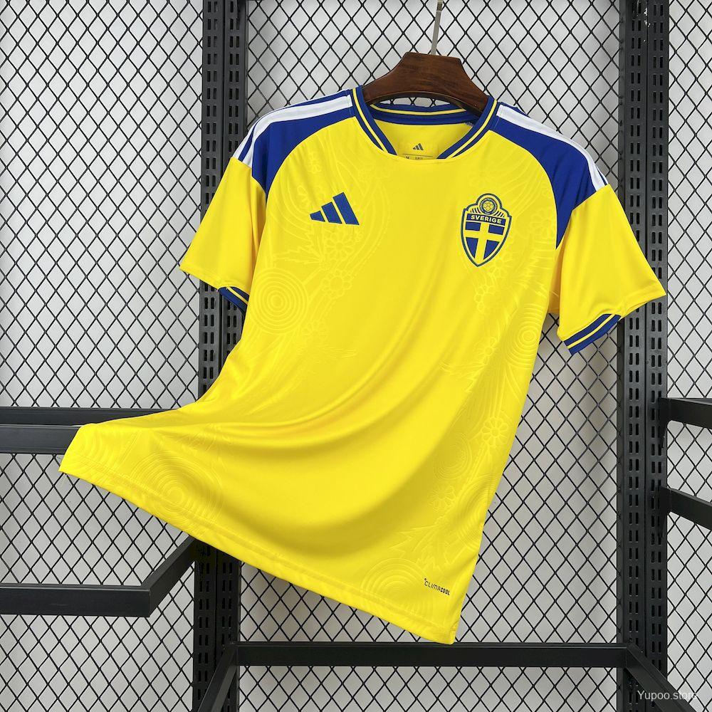 Camiseta de fútbol Suecia 2026 LOCAL MANGA CORTA VERSION FAN
